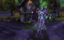 Lady Sylvanas Windrunner szobra Tirisfal Glades-ben