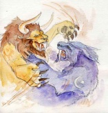 Druids in battle