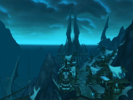 Icecrown hegyeiben.