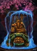 Holy statue of Pandaren