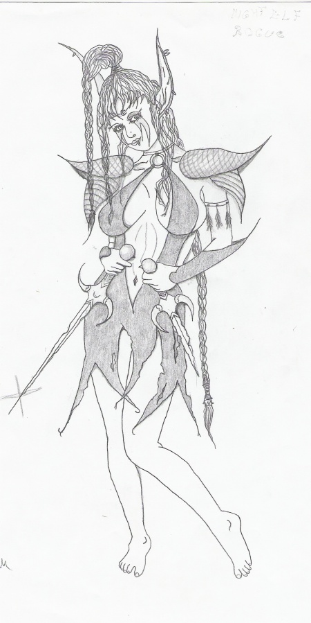 Night-Elf Rogue Leányzó