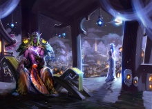 Fandral Staghelm and Tyrande Whisperwind